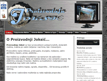 Tablet Screenshot of proizvodnjajoksic.com